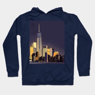 Skyscrapers At night Hoodie